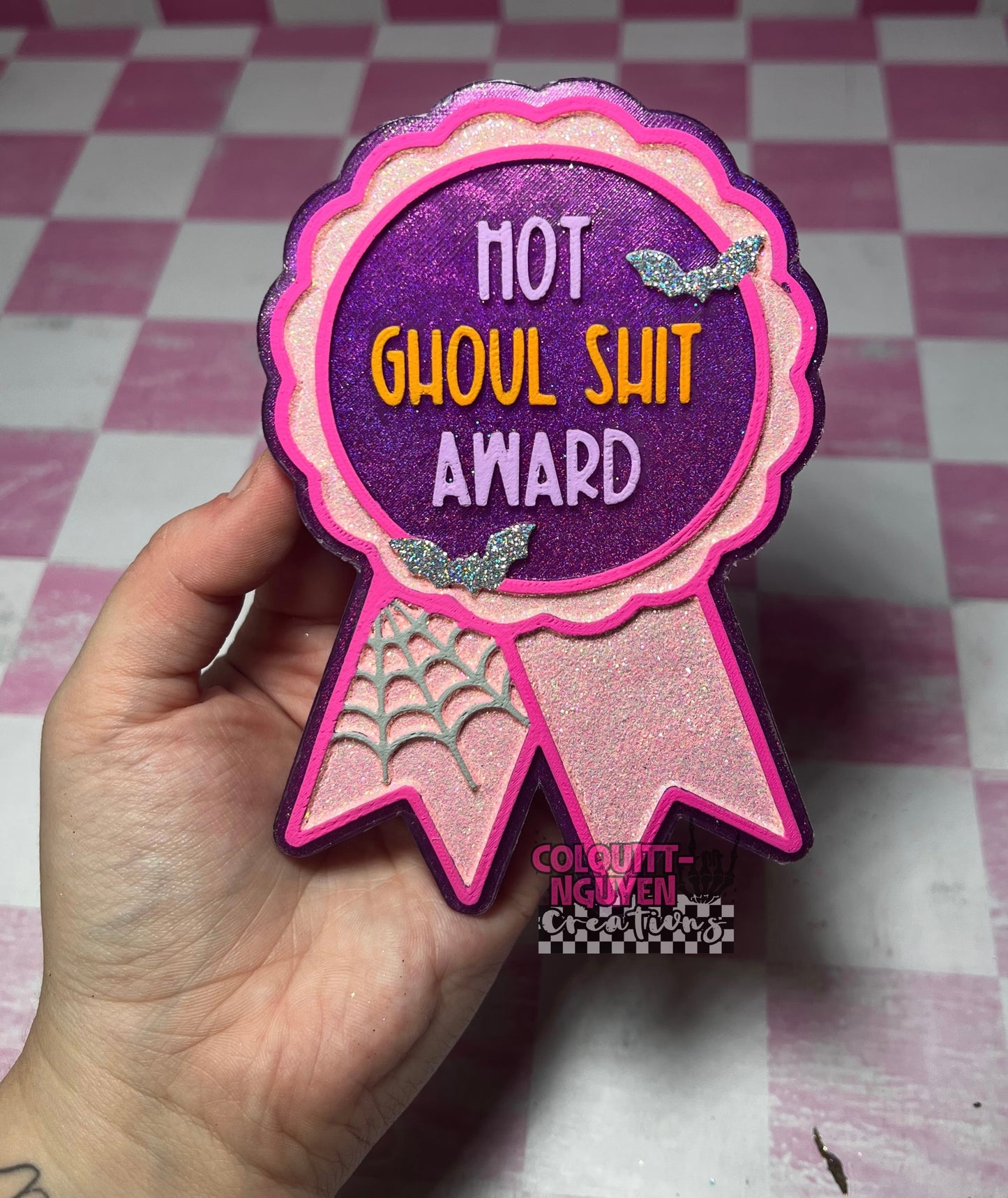 Hot Ghoul Shit Award Ribbon