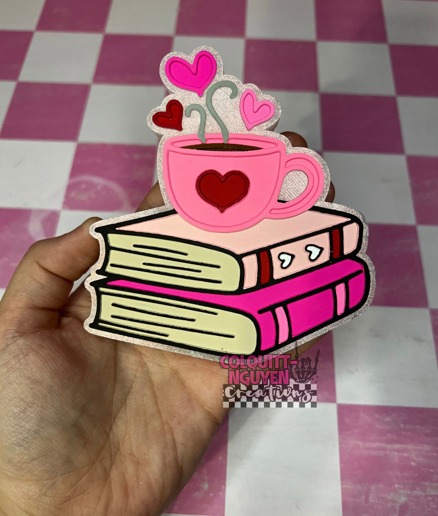 Valentines Stack Of Books