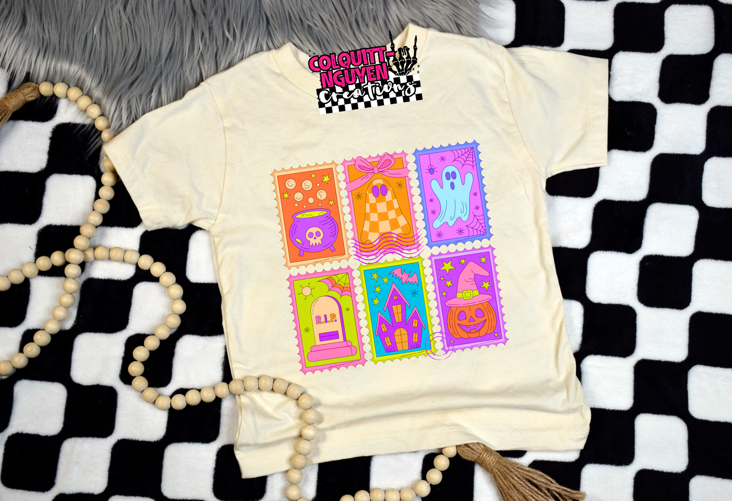 Neon Halloween Stamps