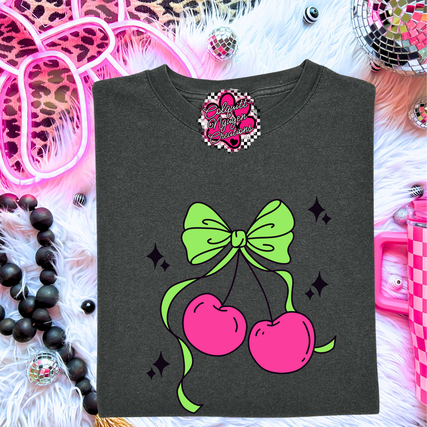 Cherries With A Bow