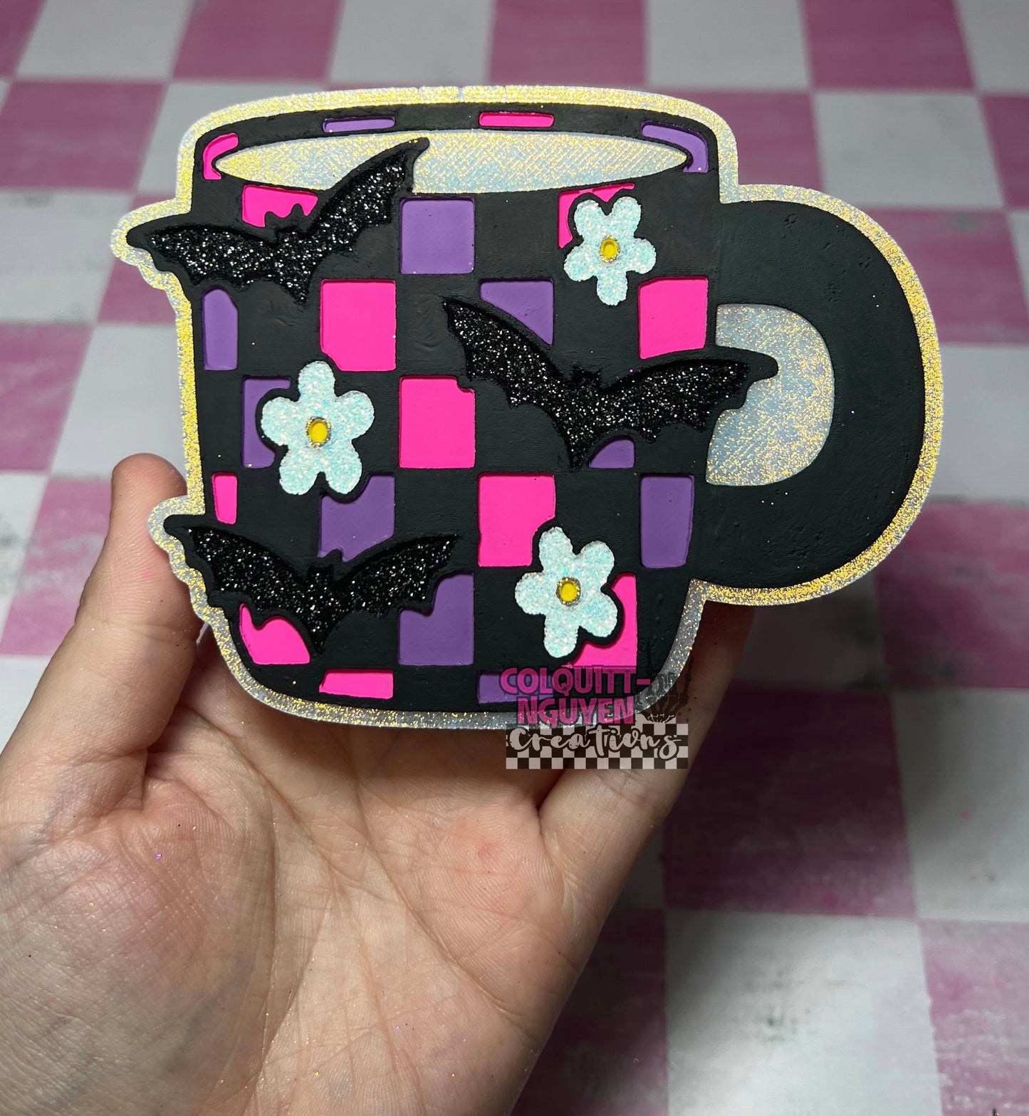 RTS - Bat Checkered Mug - Rebel Rider (Jax Teller)