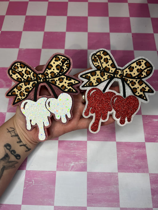 Drippy Cherries With Bow