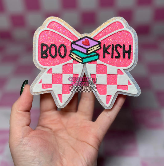 Checkered Bookish Bow