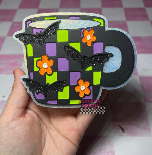 Bat Checkered Mug