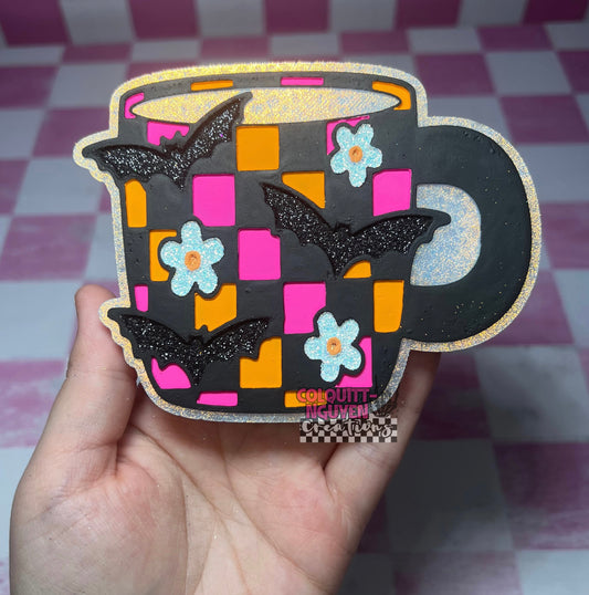 Bat Checkered Mug