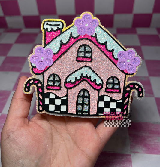Checkered Gingerbread House