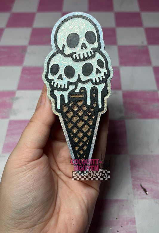 Skull Ice Cream Cone