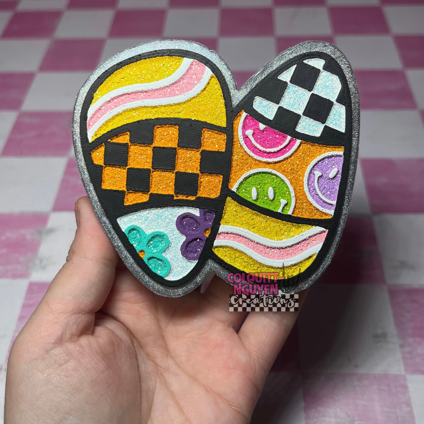 Groovy Checkered Candy Corn
