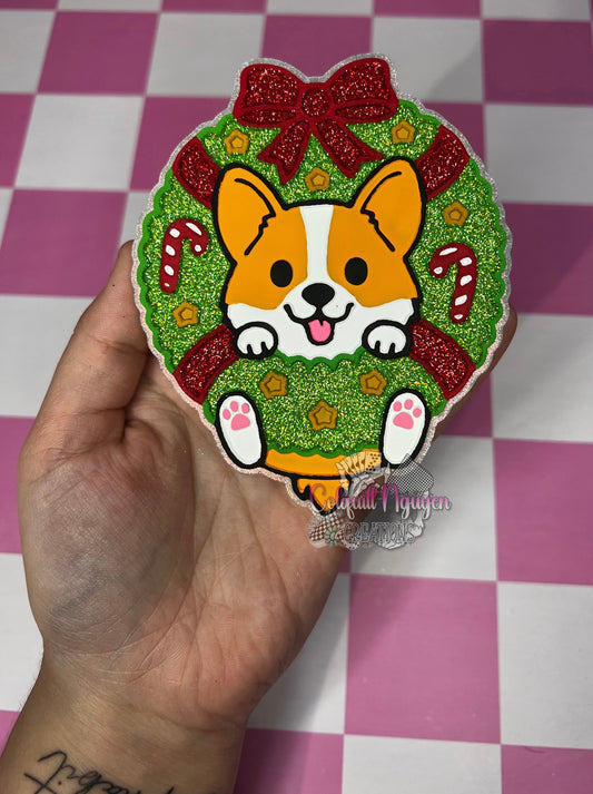 Corgi Christmas Wreath