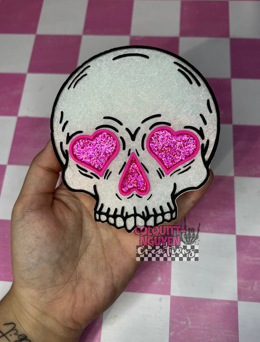 Heart Eyed Skull
