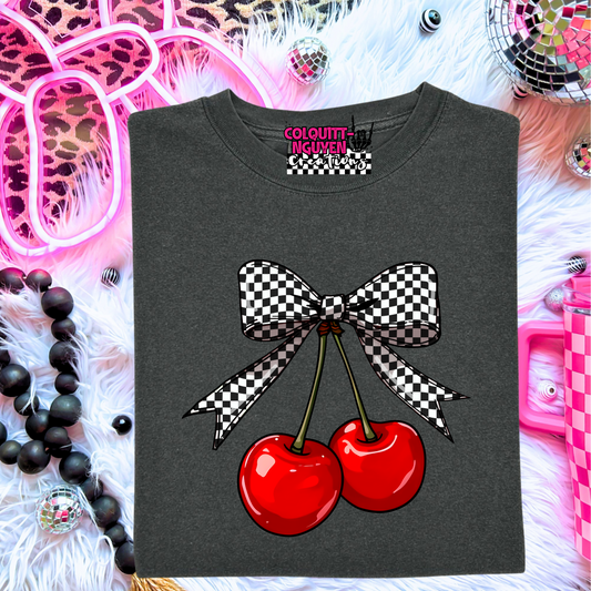 Checkered Bow Cherries