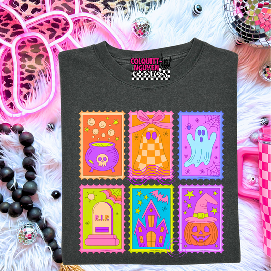 Neon Halloween Stamps