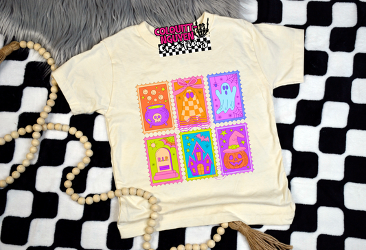 Neon Halloween Stamps