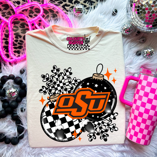 Checkered Ornament - Cowboys