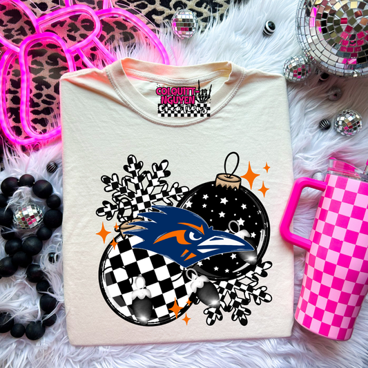 Checkered Ornament - Roadrunners