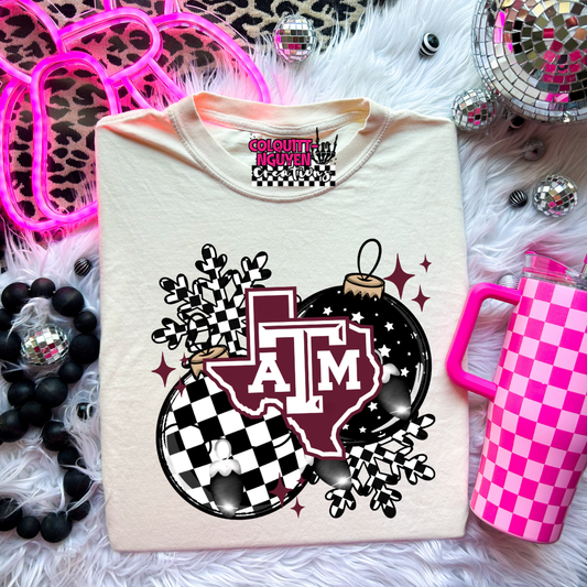 Checkered Ornament - A&M