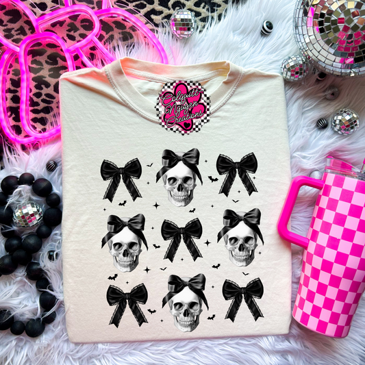 Coquette Skulls Tee
