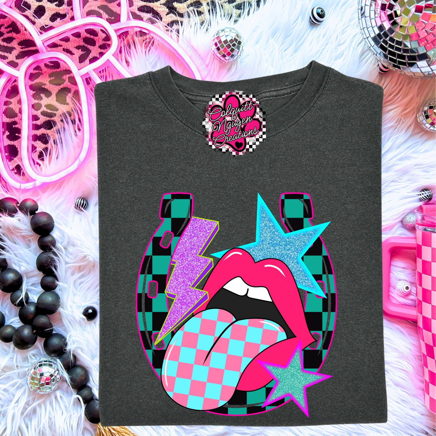 Checkered Tongue Tee