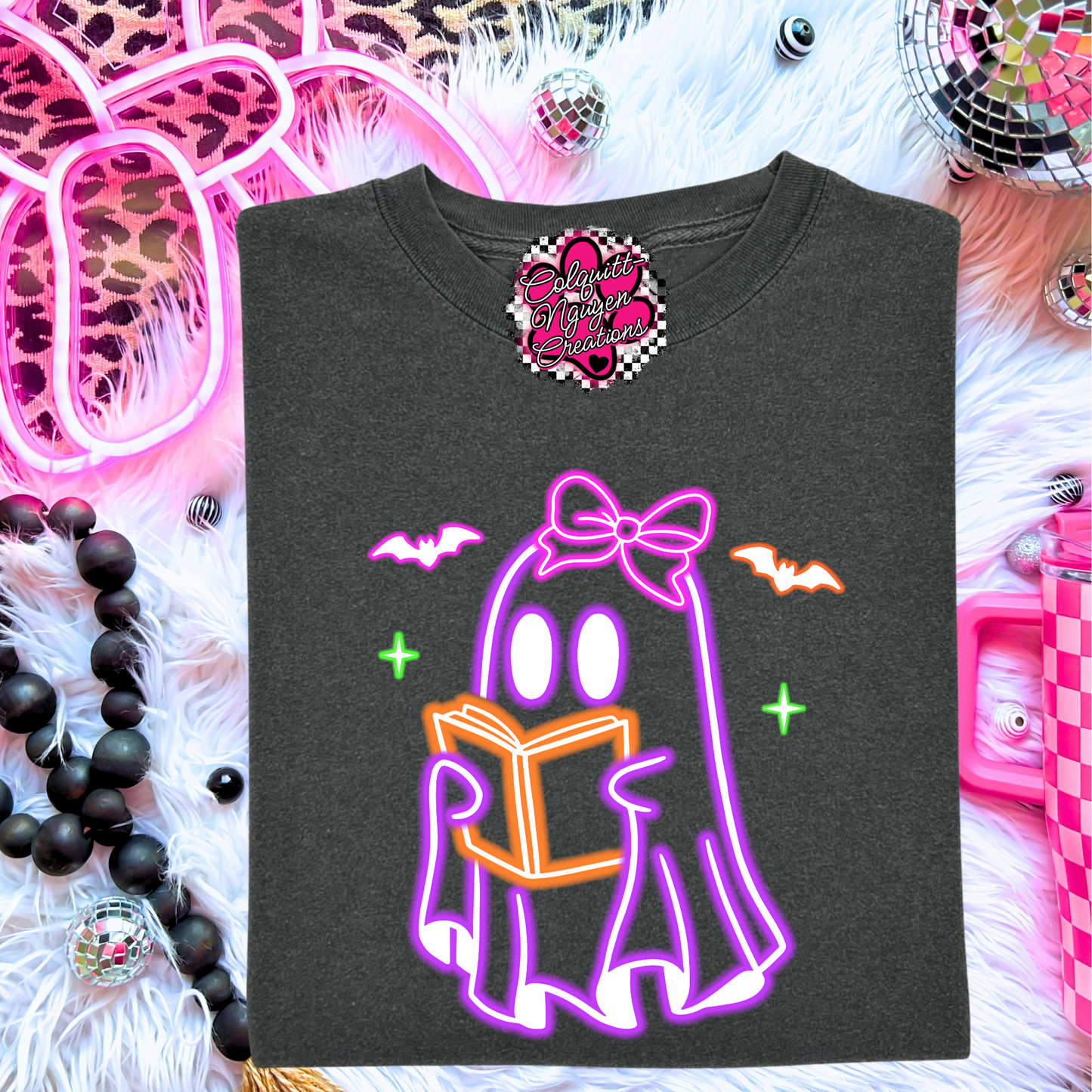 Neon Ghost Reading Tee