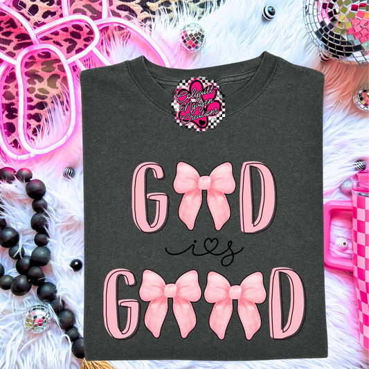 God Is Good Bows Tee