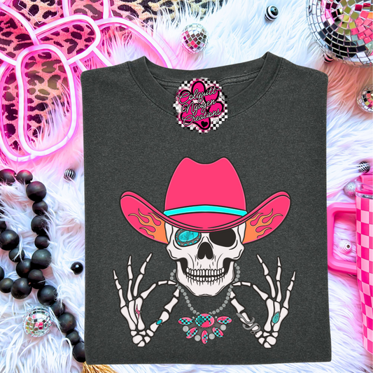 Cowgirl Skull Tee